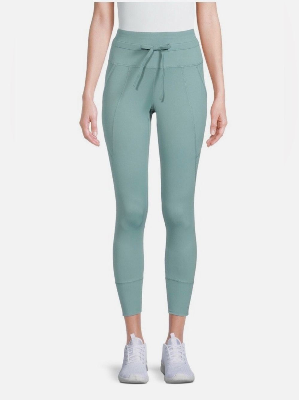 Avia Seafoam Green High-Rise Drawstring Leggings